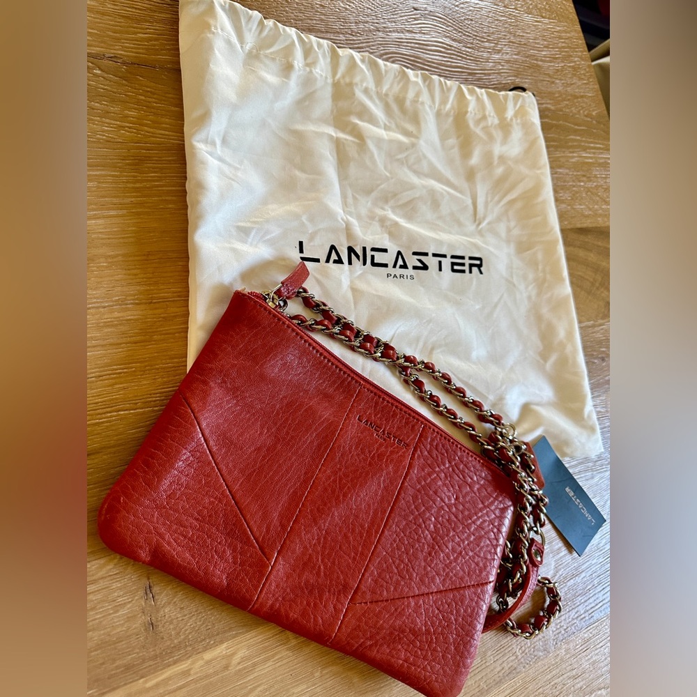 Red Leather Crossbody Bag - Picture 2 of 8